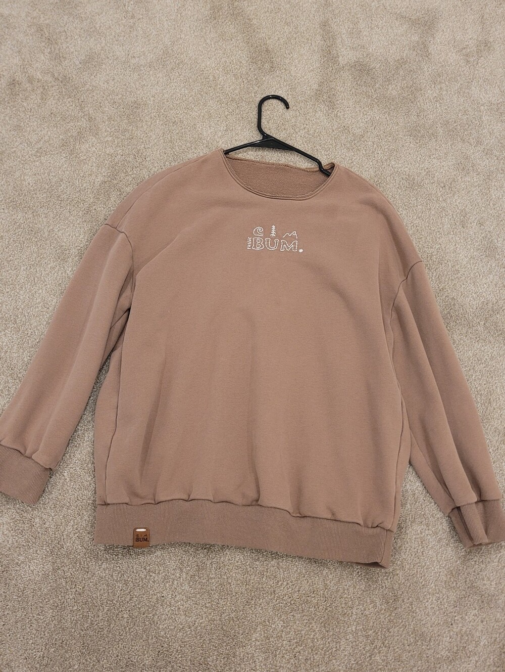 Rustic Bum Womens Cotton Pullover Sweatshirt Size Medium
